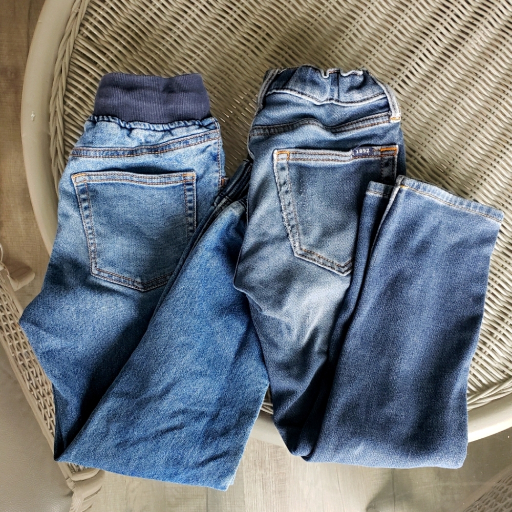 Abercrombie, Gymboree Bundle Of Kids Jeans With Elastic Waist, Classic School